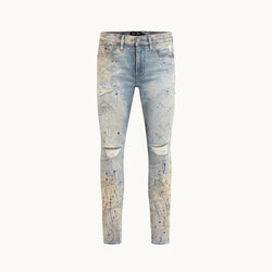 ice paint splatter denim