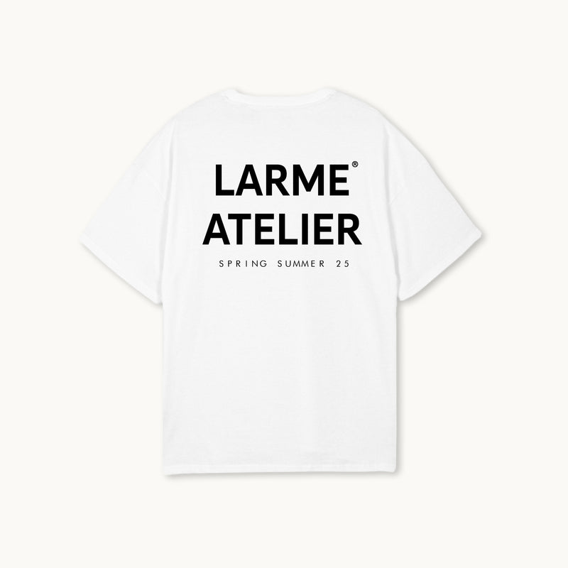 WHITE OVERSISED LARME ATELIER RENAISSANCE TSHIRT