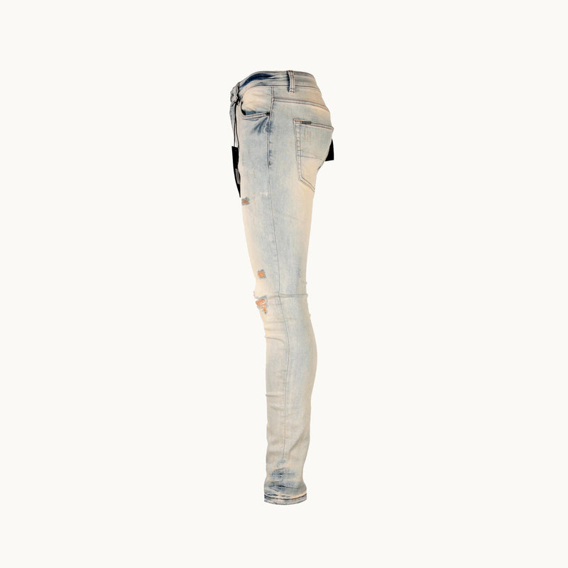 DUSTY ICED LARME ATELIER SKINNY JEANS