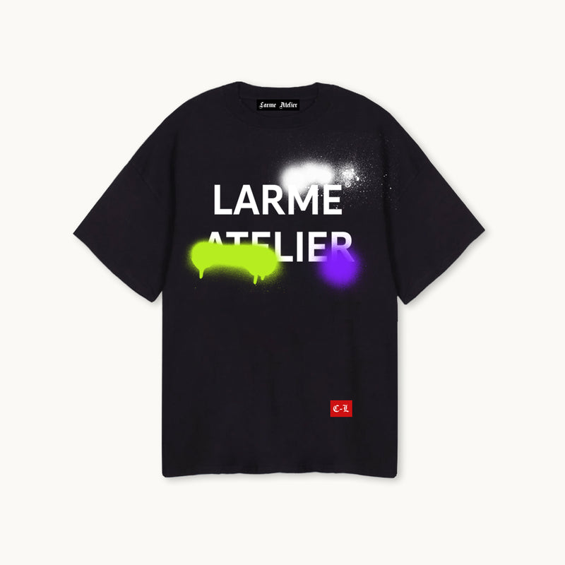 OVERSIZED BLACK LARME ATELIER TSHIRT