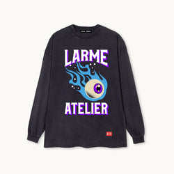 LARME ATELIER VINTAGE EFFECT LONG SLEEVES T SHIRT