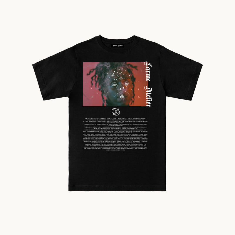 Saviour black tee shirt