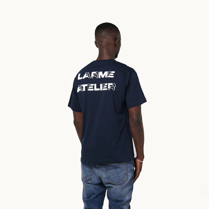 THE SOUL KEEPER NAVY BLUE TSHIRT BY LARME ATELIER