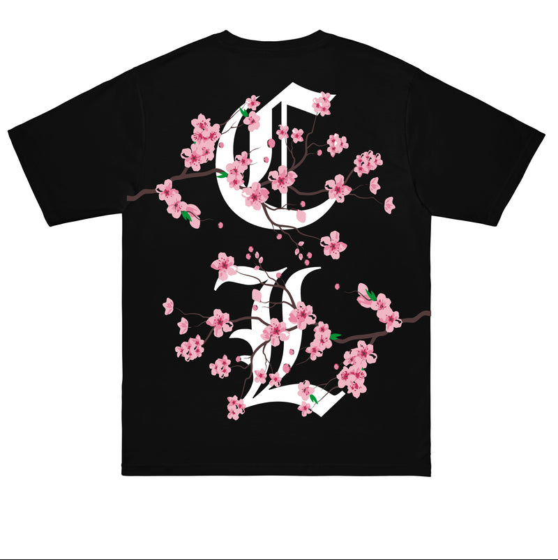 Sakura black t shirt